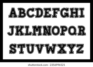 Colección versátil de letras de alfabeto rotas en papel para diversos usos