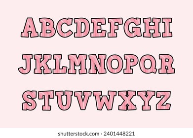 Versatile Collection of Pink Harmony Alphabet Letters for Various Uses