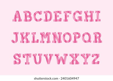 Versatile Collection of Pink Harmony Alphabet Letters for Various Uses