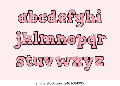 Versatile Collection of Pink Harmony Alphabet Letters for Various Uses