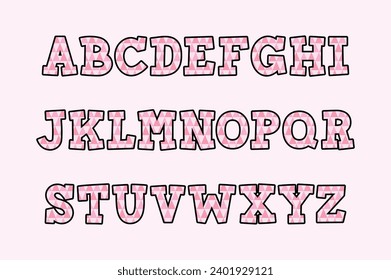 Versatile Collection of Pink Zigs Alphabet Letters for Various Uses
