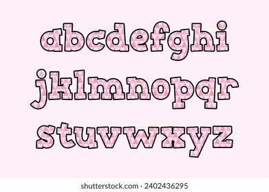 Versatile Collection of Pink Zigs Alphabet Letters for Various Uses
