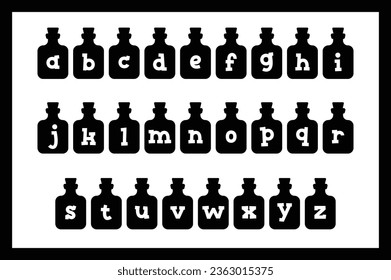 Versatile Sammlung von Alphabet-Potion-Lettern für verschiedene Verwendungszwecke