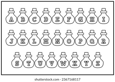 Versatile Collection of Potion Alphabet Letters for Various Uses