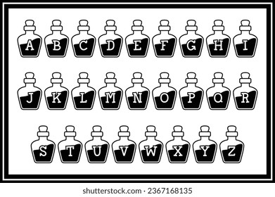 Versatile Sammlung von Alphabet-Potion-Lettern für verschiedene Verwendungszwecke