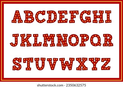 Versatile Collection of Retro Show Alphabet Letters for Various Uses