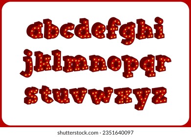 Versatile Collection of Retro Show Alphabet Letters for Various Uses
