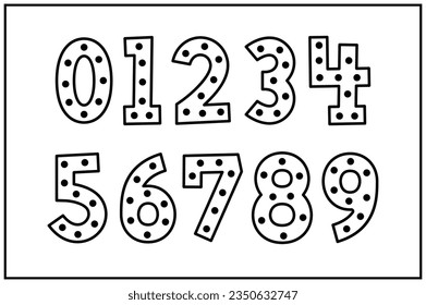 Versatile Collection of Retro Show Numbers for Various Uses