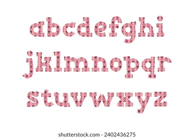 Versatile Collection of Romance Alphabet Letters for Various Uses
