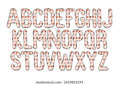 Versatile Collection of Romance Alphabet Letters for Various Uses