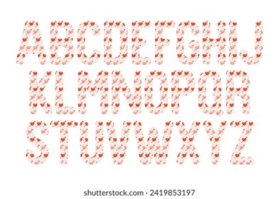 Versatile Collection of Romance Alphabet Letters for Various Uses