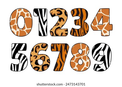 Versatile Collection of Safari Color Font Doodle Letter Illustration