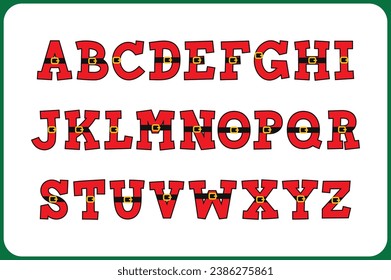 Versatile Collection of Santa Claus Alphabet Letters for Various Uses