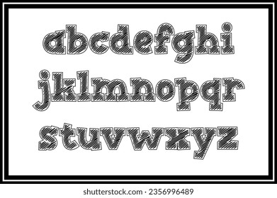 Versatile Collection of Scribble Creations Alphabet Letters for Various Uses