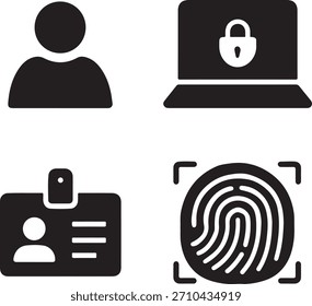 Una colección versátil de iconos con temas de seguridad, perfecta para interfaces digitales, presentaciones y aplicaciones. Cuenta con un diseño limpio y moderno.
