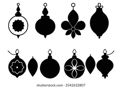 A versatile collection of silhouette border ornaments featuring elegant and intricate designs. Ideal for invitations, frames, and decorative projects that require a classic, stylish touch.