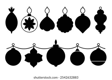 A versatile collection of silhouette border ornaments featuring elegant and intricate designs. Ideal for invitations, frames, and decorative projects that require a classic, stylish touch.