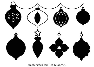 A versatile collection of silhouette border ornaments featuring elegant and intricate designs. Ideal for invitations, frames, and decorative projects that require a classic, stylish touch.