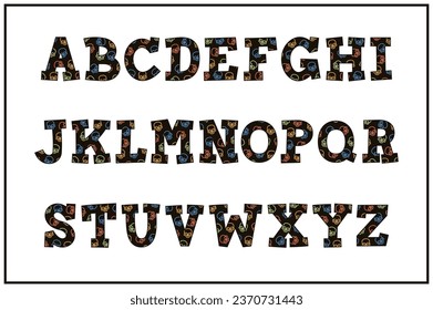Versatile Collection of Skull Alphabet Letters for Various Uses