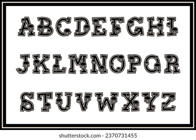 Versatile Collection of Skull Alphabet Letters for Various Uses