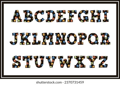 Versatile Collection of Skull Alphabet Letters for Various Uses