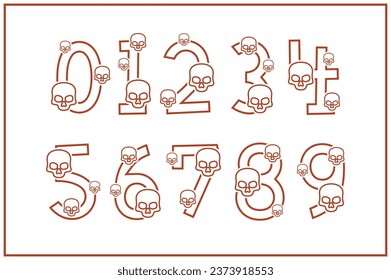 Versatile Collection of Skull Numbers for Various Uses