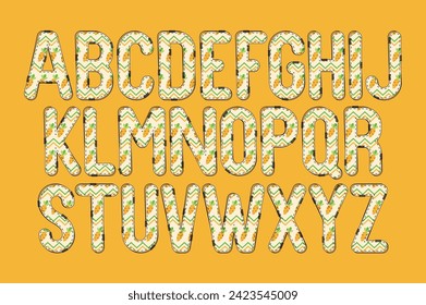 Versatile Collection of Spring Carrot Alphabet Letters for Various Uses