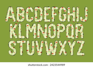 Versatile Collection of Spring Florals Alphabet Letters for Various Uses