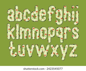 Versatile Collection of Spring Florals Alphabet Letters for Various Uses