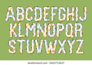 Versatile Collection of Springtime Alphabet Letters for Various Uses