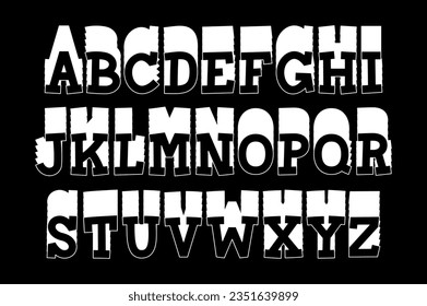 Versatile Collection of Stacked Alphabet Letters for Various Uses