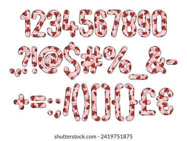 Versatile Collection of Sweet Numbers and Punctuation for Various Uses
