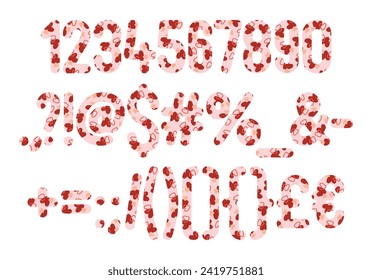 Versatile Collection of Sweet Numbers and Punctuation for Various Uses
