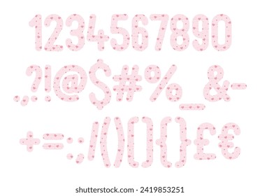 Versatile Collection of Valentina Numbers and Punctuation for Various Uses