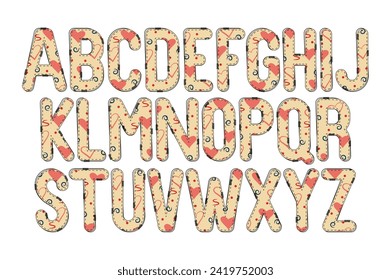 Versatile Collection of Vermilion Alphabet Letters for Various Uses