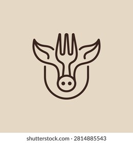 Versatile culinary emblem ideal for restaurant branding, catering services, or organic food startups.