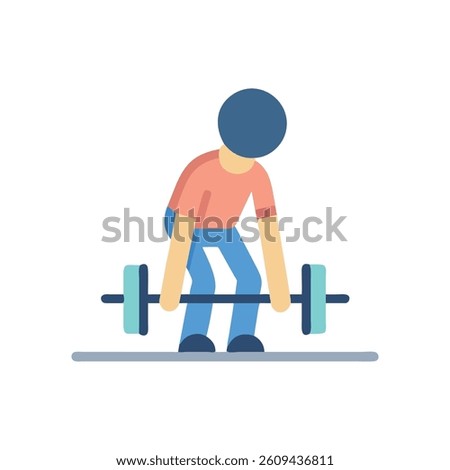 Versatile Deadlift Jack Icon. Design of Fitness and Gym Icons.
