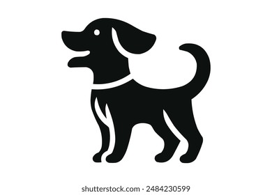 Versatile Dog Silhouette Vector for Web and Print Use