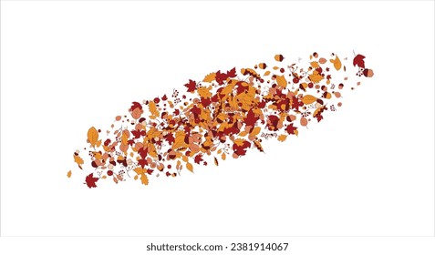 Versatile fall art templates. Leaves, branches, berries, fruits. For invitations, Thanksgiving cards, flyer, poster, banner, brochure, email header, social media post. Vector illustration