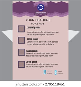   Diseño de volante versátil que funciona en formatos digitales e impresos