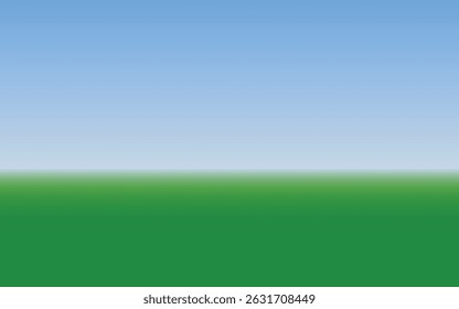 Versatile gradient landscape background with grassy field and sky, ideal for app interfaces, educational materials, or animation projects. Minimalist style with endless applications.
