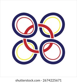 A versatile graphic design element featuring a vibrant blend of colors and sharp lines, suitable for various creative projects.