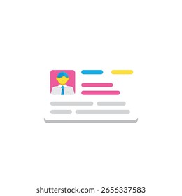 A versatile graphic design template for creating personalized identity cards, invitations, or official documents with customizable text and graphic elements.