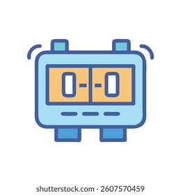Versatile Gym Digital Timer Icon. Design of Fitness and Gym Icons.