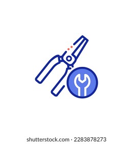Herramienta de mano versátil para agarrar y cortar iconos