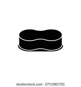 Ícone versátil de esponja de limpeza doméstica, perfeito para ilustrar tarefas domésticas, higiene, lavagem e cozinha.