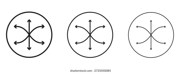 Icono versátil. Ilustración vectorial de estilo minimalista dibujado a mano