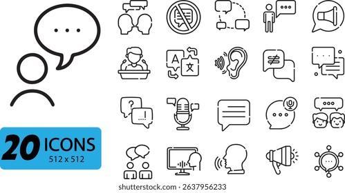 Versatile icon set for UI-UX, presentations, and branding. Convey messages, facilitate discussions, and enhance user engagement.