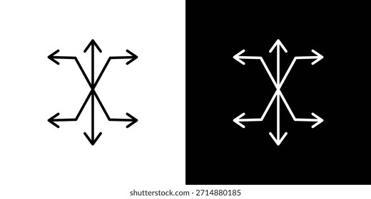 Icono versátil en estilo de línea de trazo de moda. Conjunto de Vector de icono de Sitio web.