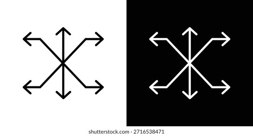 Contorno versátil del logotipo del Vector del icono. símbolos de línea delgada